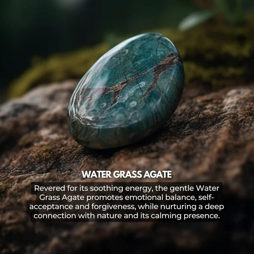 Water Grass Agate Bracelet - Serenity, Harmony, Healing