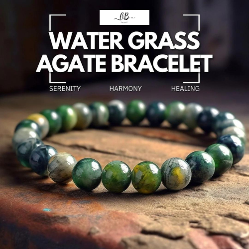 Water Grass Agate Bracelet - Serenity, Harmony, Healing