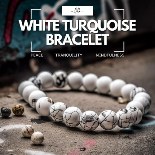 White Turquoise Bracelet - Peace, Tranquility, Mindfulness