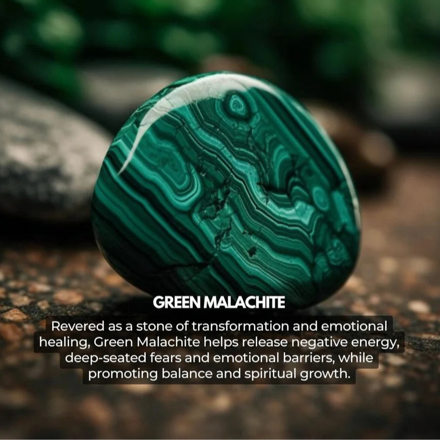 Green Malachite Bracelet - Growth, Optimism, Resilience