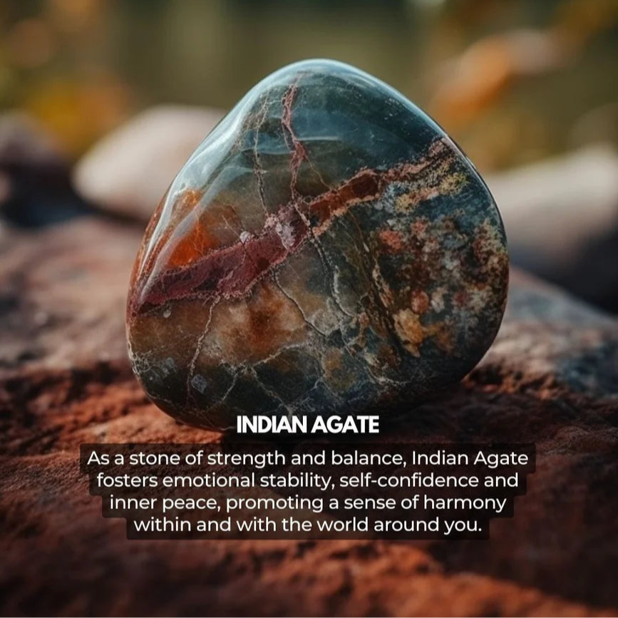 Indian Agate Bracelet - Strength, Stability, Confidence