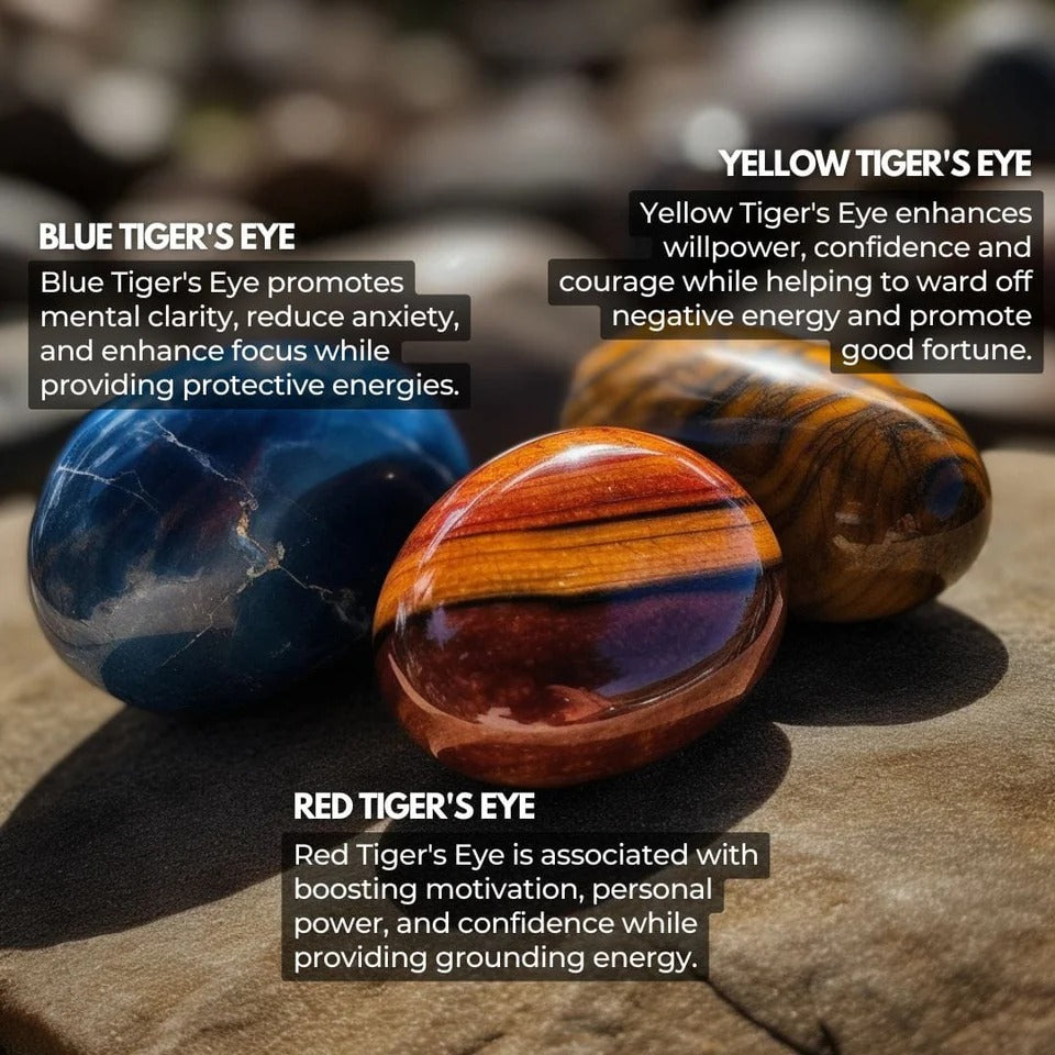 Trinity Tiger's Eye Bracelet - Courage, Confidence, Harmony